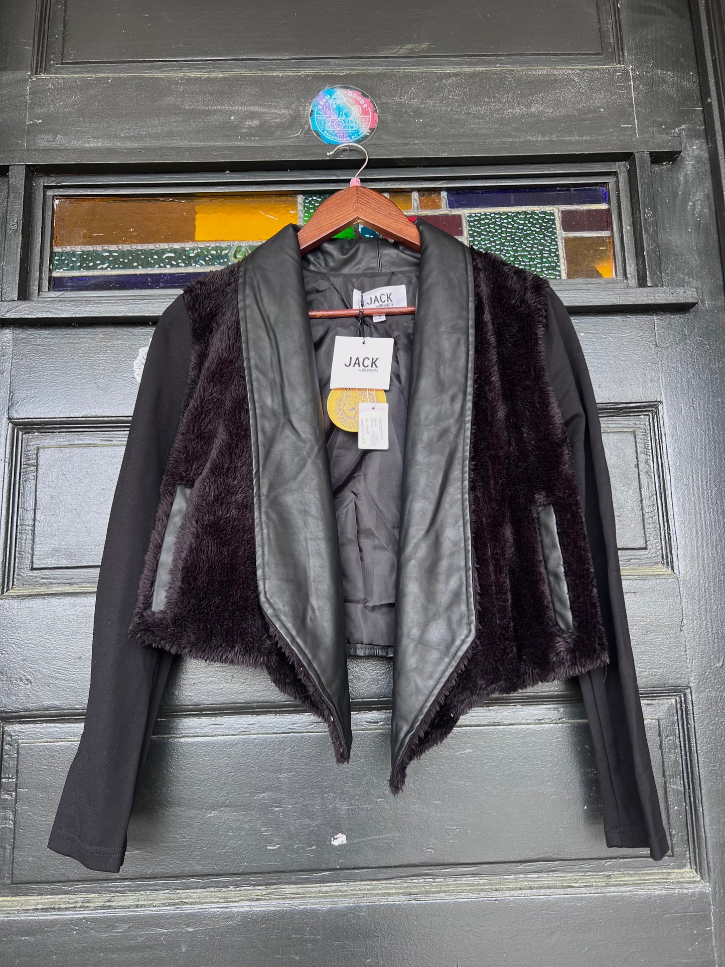 Jack - Black Shaw W Fur - SMALL