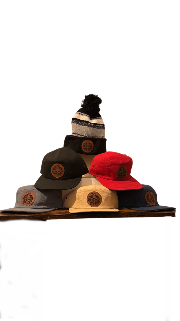 dam good burgundy five-panel hat