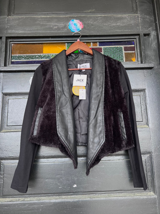 Jack - Black Shaw W Fur - SMALL