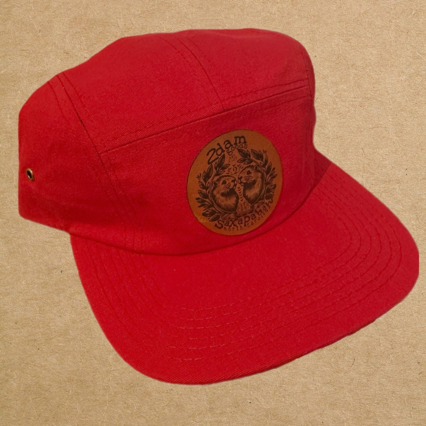 dam good burgundy five-panel hat